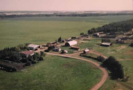 Aerial photo of the Davidson Family Farm