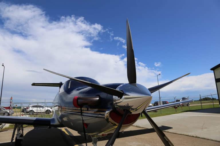 Airplane at Villeneuve Airport