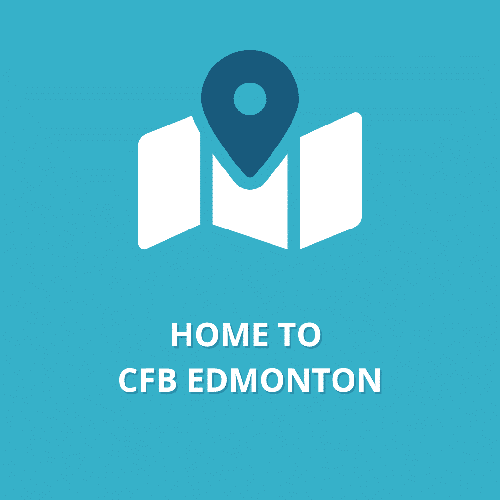 Graphic reads: Home to CFB Edmonton