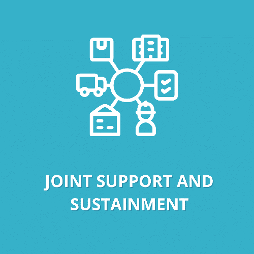 Graphic reads: Joint support and sustainment