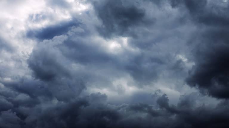 Dark storm clouds