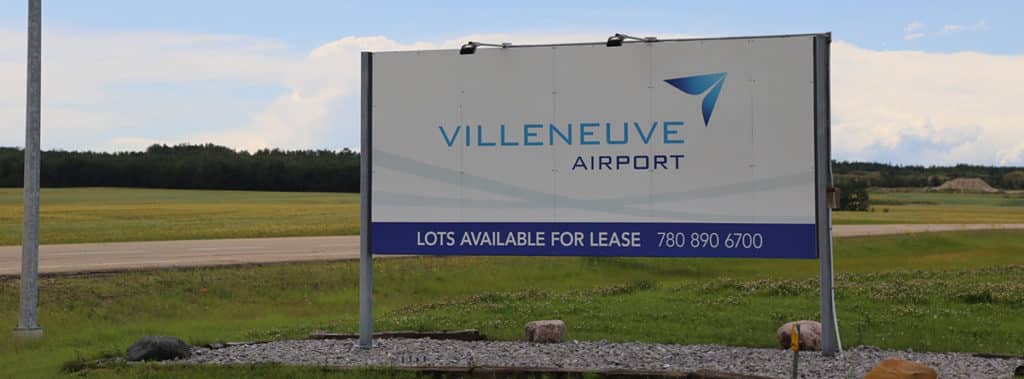 Villeneuve Airport sign