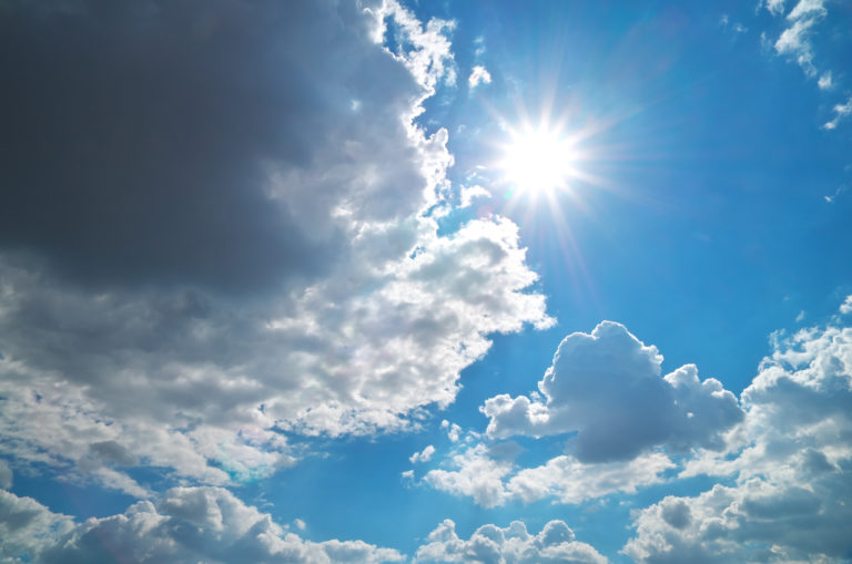 deep blue sky