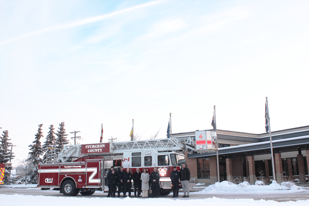 council and fire crew and new truck