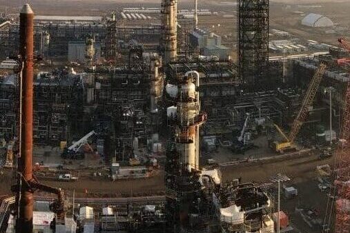 Panoramic view of NWR Refinery in Alberta's Industrial Heartland