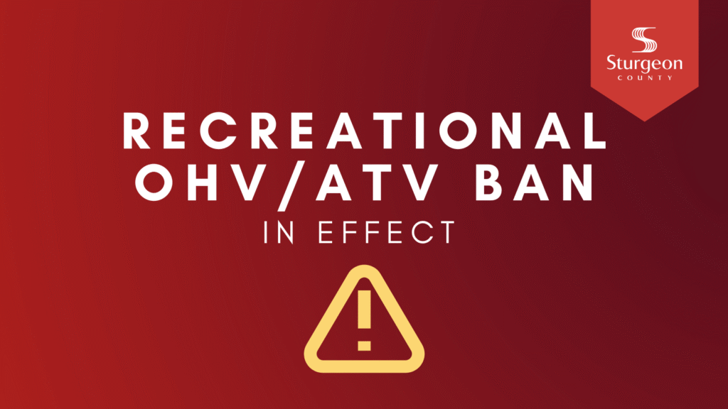Recreational OHV/ATV Ban Update