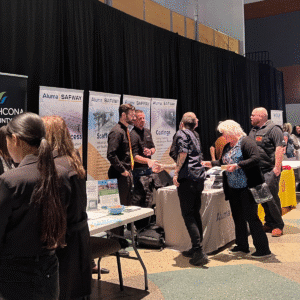 Regional Supply Chain Forum 2025 - people standing at booths