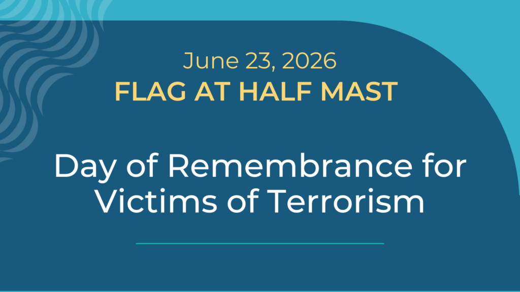 Half Masting Notice: June 23